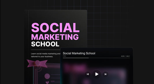 Social Marketing School/ EBOOK, VIDEOCOURSE BUNDLE.